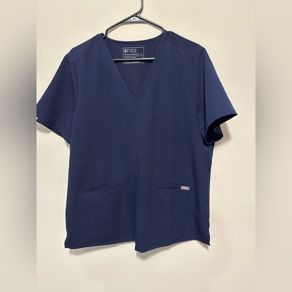 Casma Three-Pocket Scrub Top™ Navy Size XL - Picture 4 of 12